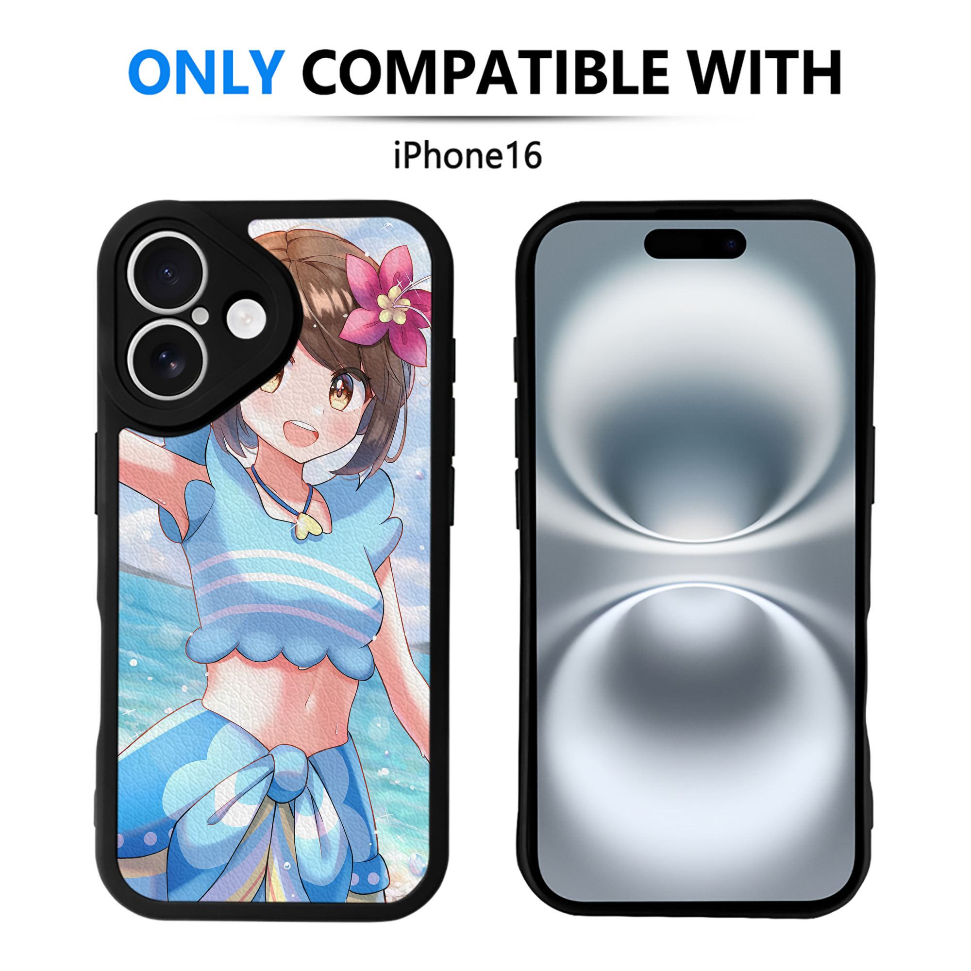 （画像用） ポケットモンスター Pokémon 【iPhone 16シリーズ対応】シリコンスマホケース（レザー調） 材質：シリコン